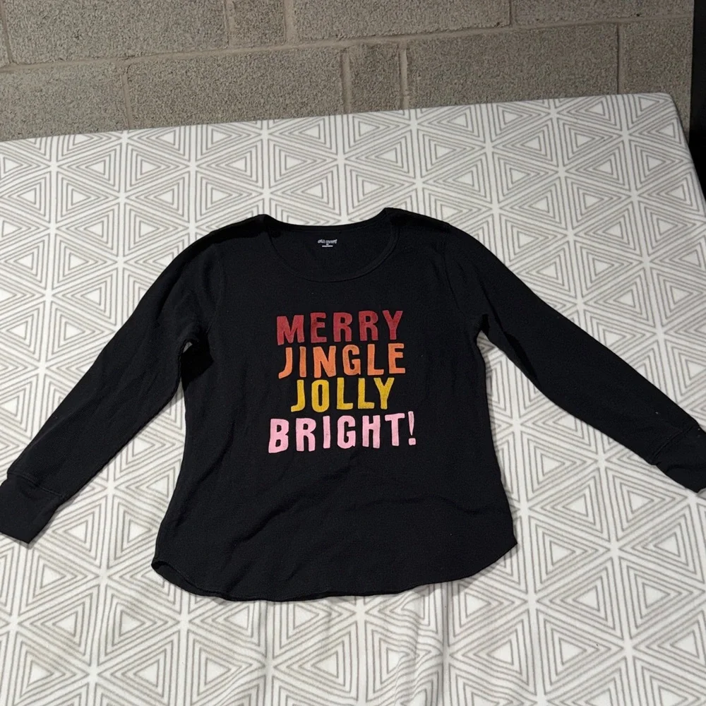 Old Navy Kids Long Sleeve Tee with Festive Text